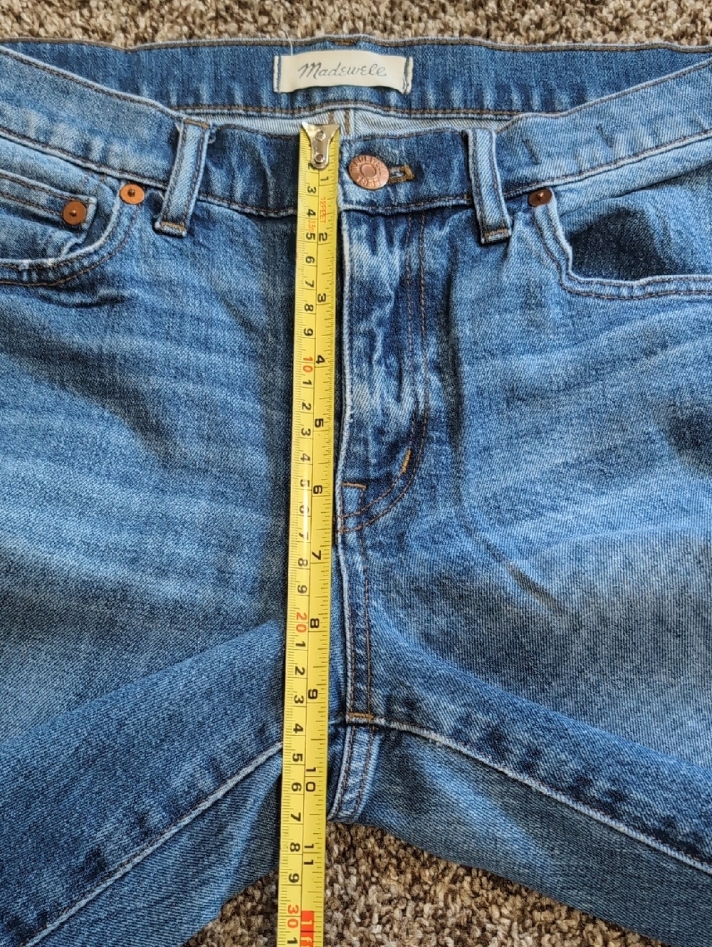 Madewell Slim Mid Rise Boy Jean Roomy Size 27 - Picture 4 of 13
